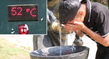 Termometreler 52 dereceyi gösterdi