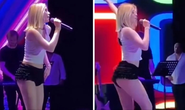 Aleyna Tilki, şortlu sahne kıyafetiyle hiç beğenilmedi