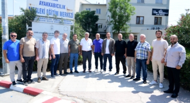 Bornova Belediye Başkanı Ömer Eşki'den Ayakkabıcılar Sitesi’ne ziyaret