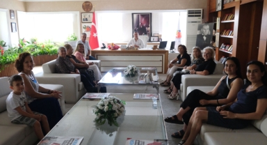 CHP Kemer Kadın kollarından Başkan Topaloğlu’na ziyaret 