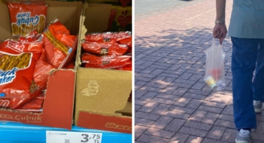 Emeklinin yeni öğünü kraker-su