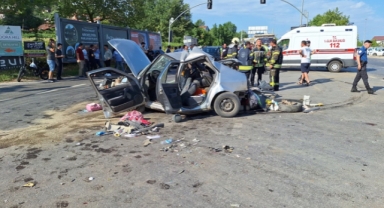 Hafriyat Kamyonu Kaza Yaptı