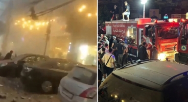 İsrail'in vurduğu Beyrut savaş alanına döndü 