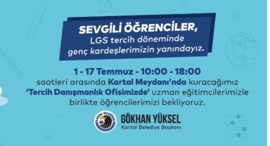 Kartal Belediyesi'nden LGS'ye giren öğrencilere tercih danışma hizmeti