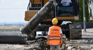 Lüleburgaz Belediyesi’nden 6 kilometrelik kanalizasyon hattı