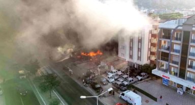 Muğla'da iş yerinde yangın