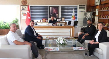 AESOB Başkanı Dere'den Kemer Belediye Başkanı Necati Topaloğlu'na ziyaret 