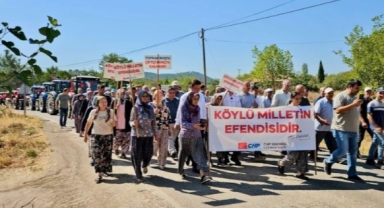 Bursa'da çiftçiler sokaklara döküldü