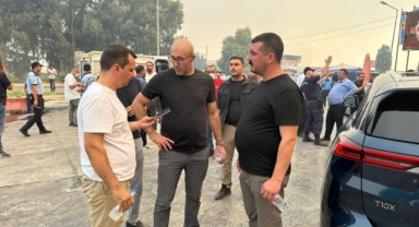 GERMENCİK BELEDİYE BAŞKANI ZENCİRCİ’DEN YANGIN BÖLGELERİNDE GECE MESAİSİ