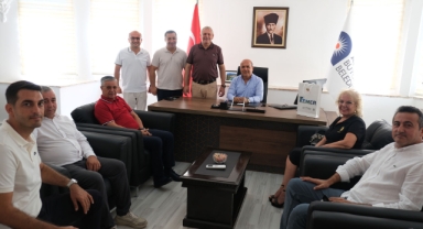 Kemer Belediye Başkanı Necati Topaloğlu’ndan Minta’ya hayırlı olsun ziyareti