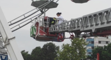 Lunaparkta panik anları