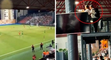 Maçı cep telefonuyla yayınladılar 