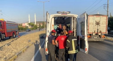 Manisa'da motosiklet kazası