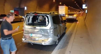 Orhangazi Tüneli'nde Tır Kazası