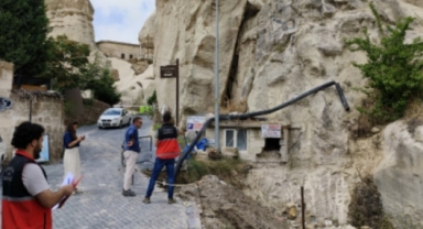 Peribacalarında hasar tespit çalışması başlatıldı
