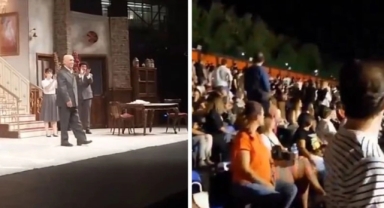 Şener Şen'in tiyatro oyununa saldırı