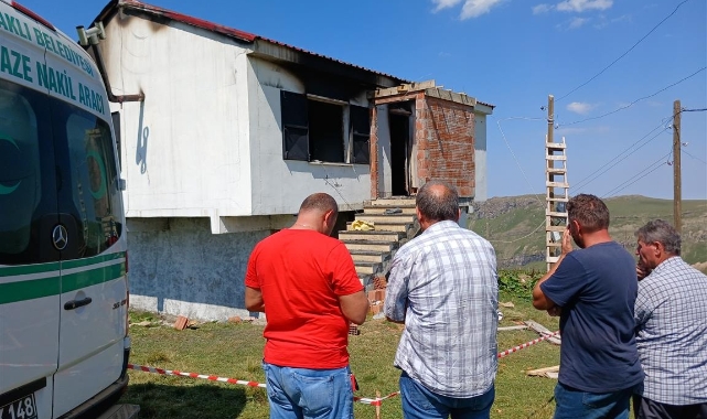 Trabzon'da yayla evinde kundaklama faciası