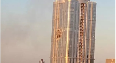 Ukrayna, Rusya'da 38 katlı bir binayı drone ile vurdu!