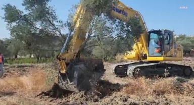 Ağaç nöbetinde çiftçiye kelepçe