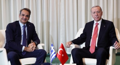 Erdoğan ile Miçotakis bir araya geldi