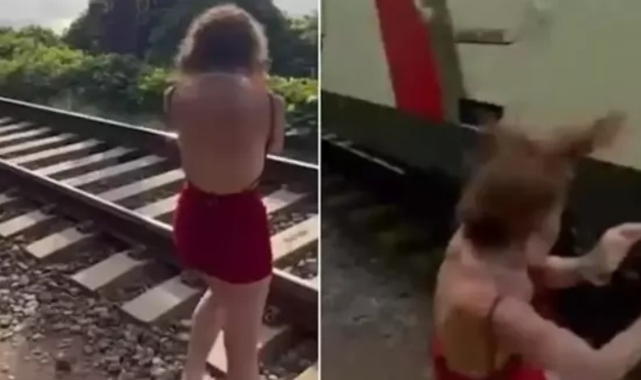 Fotoğraf çeken genç kıza yüksek hızlı tren çarptı