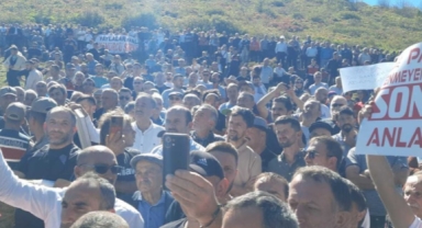 Halk maden çalışmalarına karşı ayaklandı
