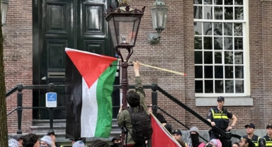 Hollanda'da Filistin eylemi