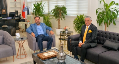 Kemer Belediye Başkanı Necati Topaloğlu’ndan İl Emniyet Müdürü İlker Arslan’a Hayırlı Olsun Ziyareti