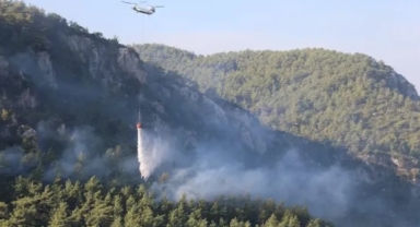 Orman yangını bir gündür devam ediyor