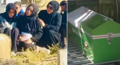 20 günlük bebeğin cenazesinde kahreden anlar