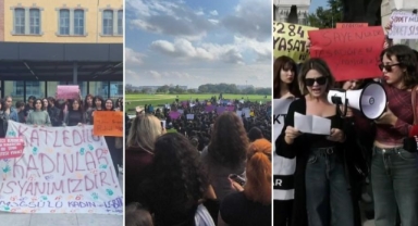 Ayşenur ve İkbal için toplanan öğrenciler haykırdı