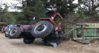 Burdur'da babası traktörle çarptı