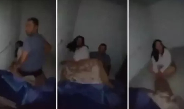Eşini aldatırken yakalayıp o anları kayıt altına aldı