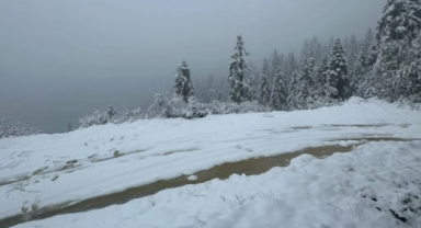 Karabük'te kış yüzünü gösterdi