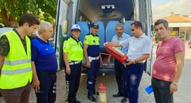 Kemer'de Öğrenci Servislerine Sıkı Denetim