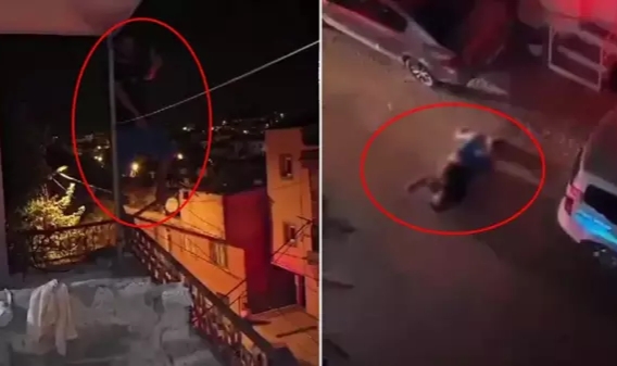 Kendini balkondan boşluğa bıraktı