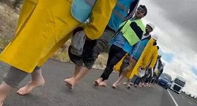 Madenciler yalın ayak Meclis'e yürüyor