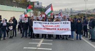 Ambarlı Limanı'nda protesto