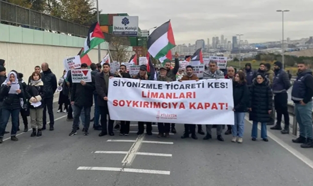 Ambarlı Limanı'nda protesto