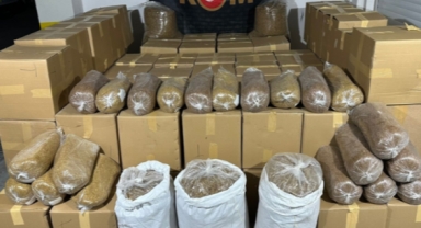 Eskişehir’de 2 ton kaçak tütün yakalandı