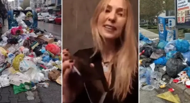 İzmir Buca'da sokaklar çöplerle doldu