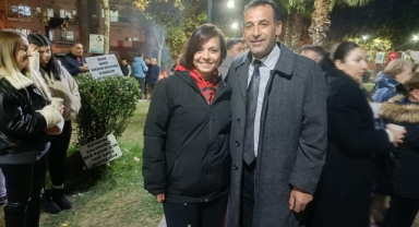 Karabağlar Belediye Başkanı Helil Kınay'dan Kadına Şiddete Hayır Nöbetine Destek