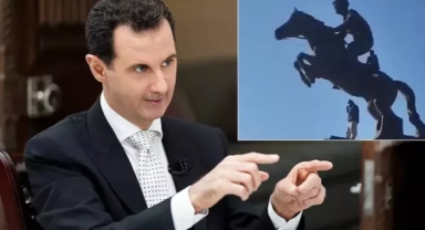 Muhalifler Hafız Esad'ın heykellerini yıkmaya başladı