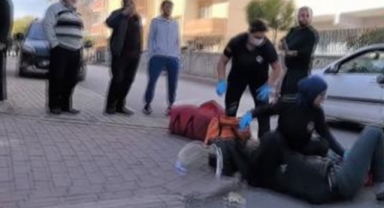 Otomobil ile motosiklet çarpıştı