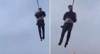 Beşar Esad'ın kuzenini şehrin meydanında astılar