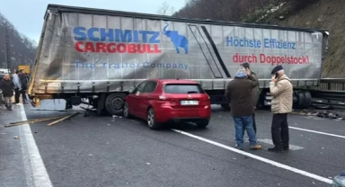 Bolu Dağı Tüneli'nde makas kazası