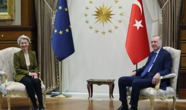 Erdoğan, Ursula von der Leyen ile Beştepe'de bir araya geldi