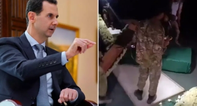 Suriyeli Muhalifler Hafız Esad'ın mezarını ezdi