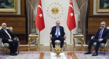 Erdoğan Hamas heyetini Beştepe'de kabul etti