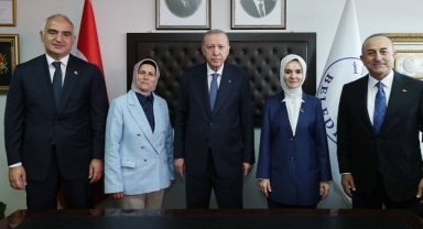 Erdoğan Mehmet Nuri Ersoy ile aynı karede